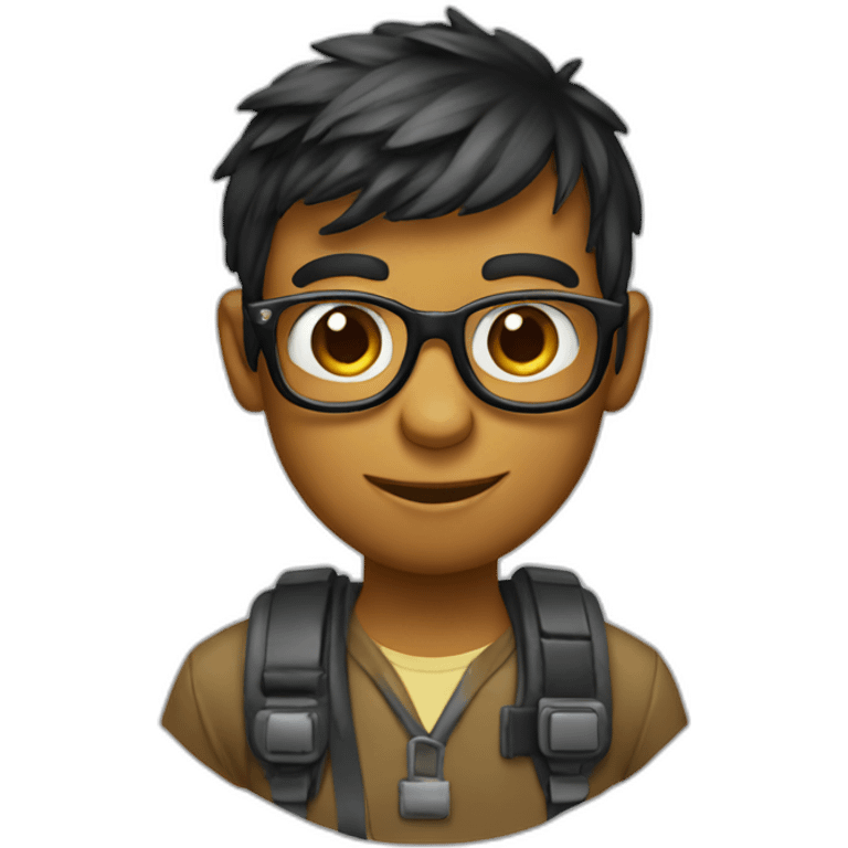 Geek-bonobo emoji