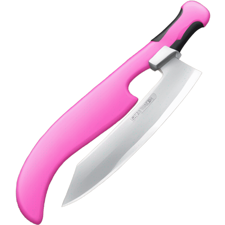 Pink knife emoji