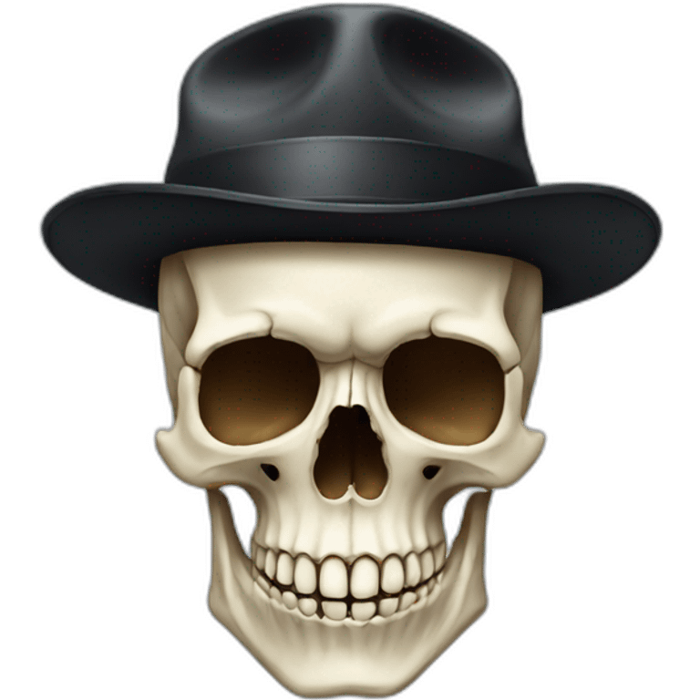 skull with hat emoji