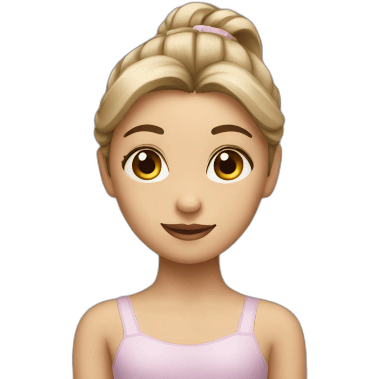 girl with a ballet barre emoji