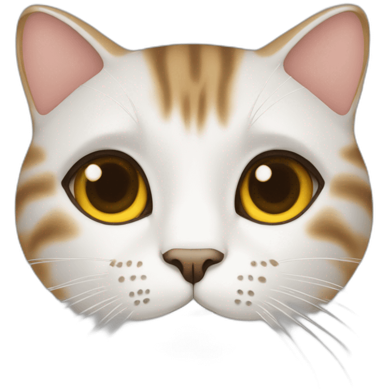 Chat sur un chinois emoji