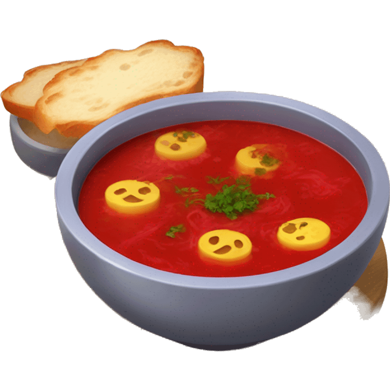 Ukrainian red soup - borscht emoji