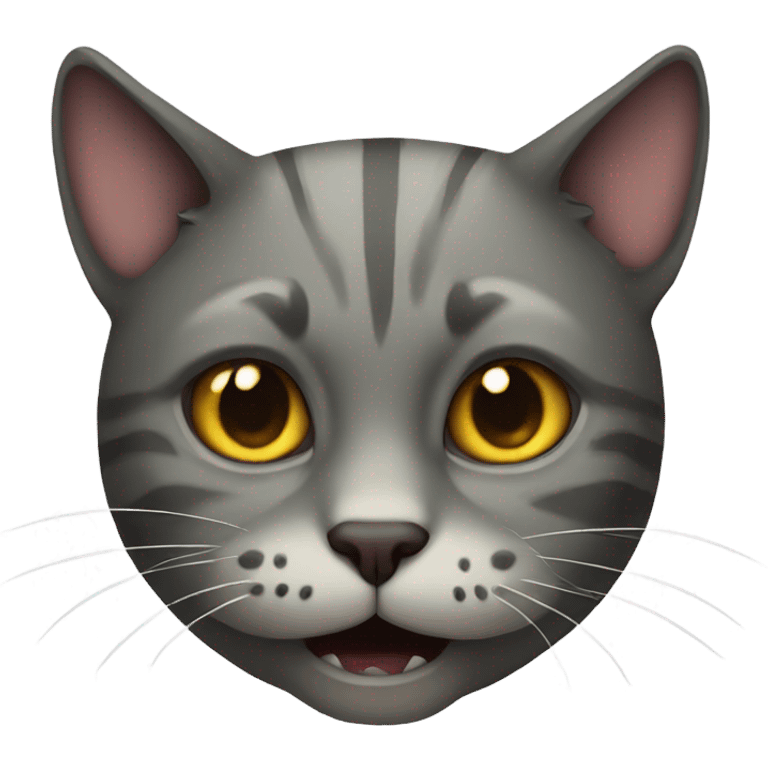 Scary cat emoji