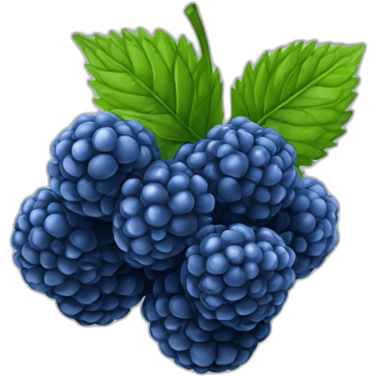 blue raspberrry fruit emoji