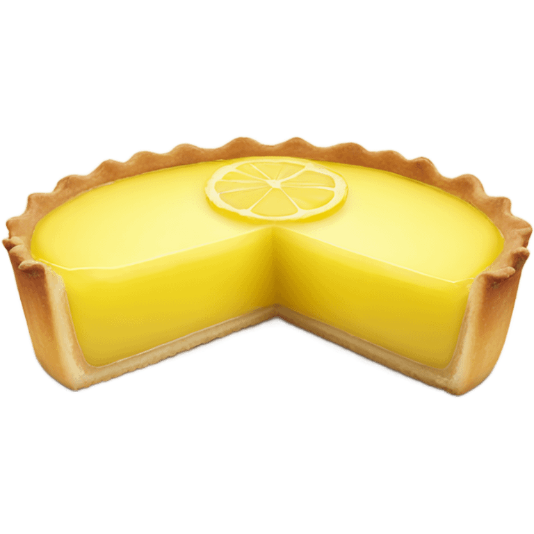 Lemon tart emoji