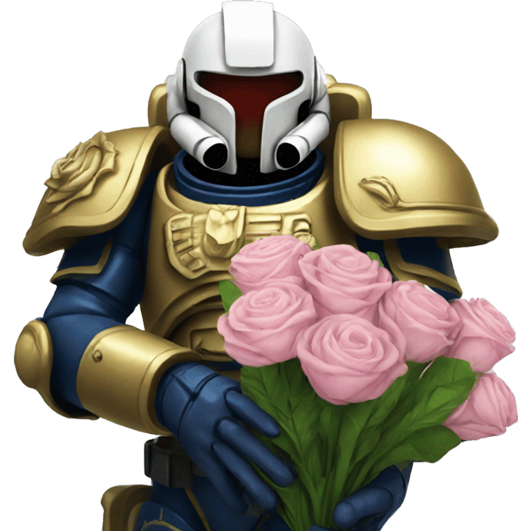 spacemarine holding flowers  emoji