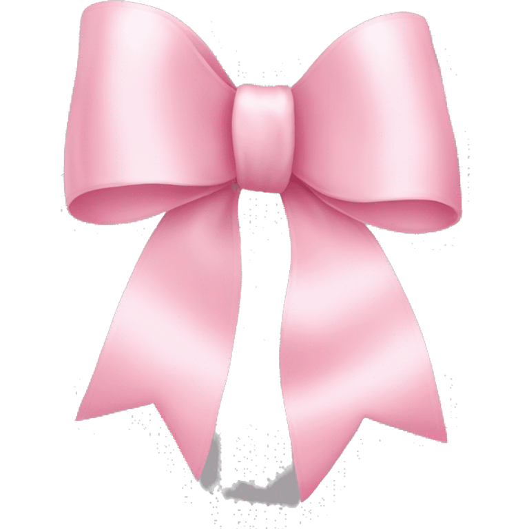 light pink ribbon bow emoji