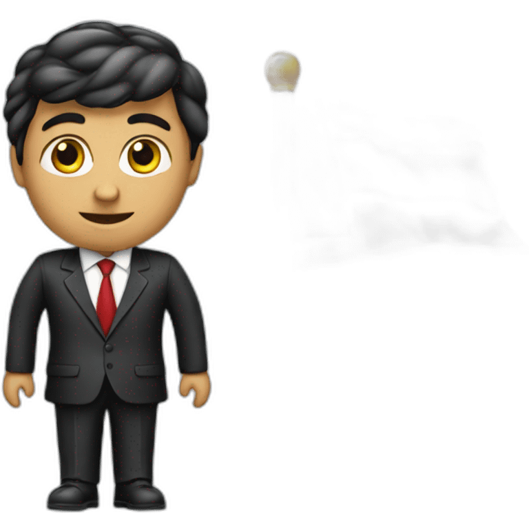 Businessman with United Arab Emirates flag emoji