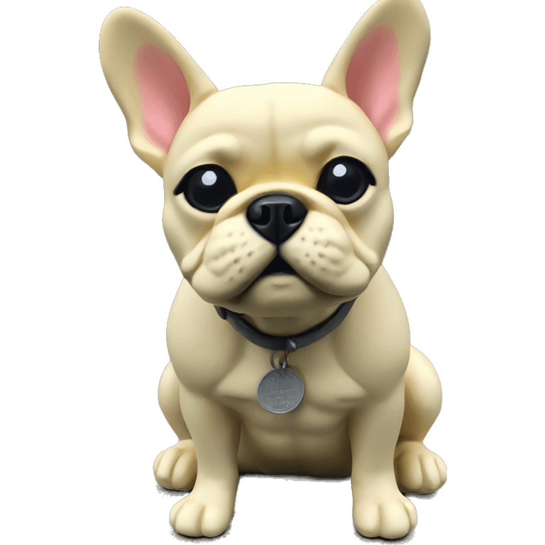 French bulldog statue  emoji