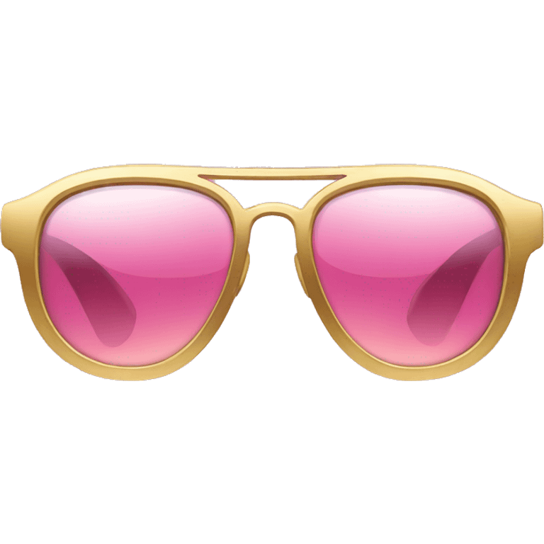 pink and gold sunglasses emoji