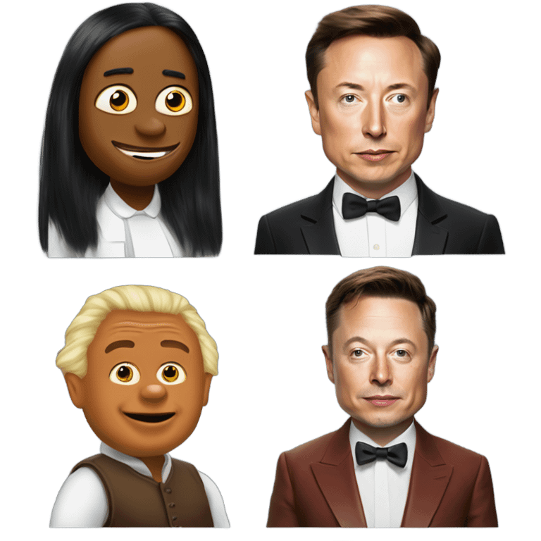 Oompa, Loompa, and Elon Musk emoji