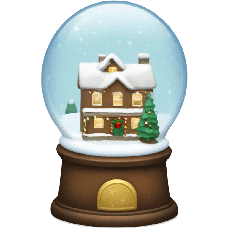 Christmas snowglobe emoji