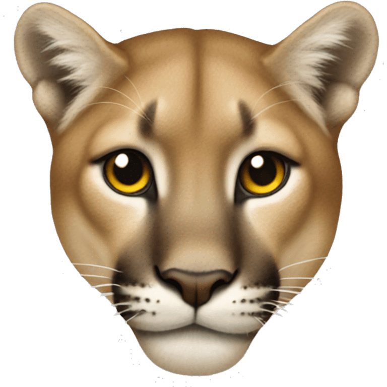 a mountain lion in the style of twitter emojis emoji