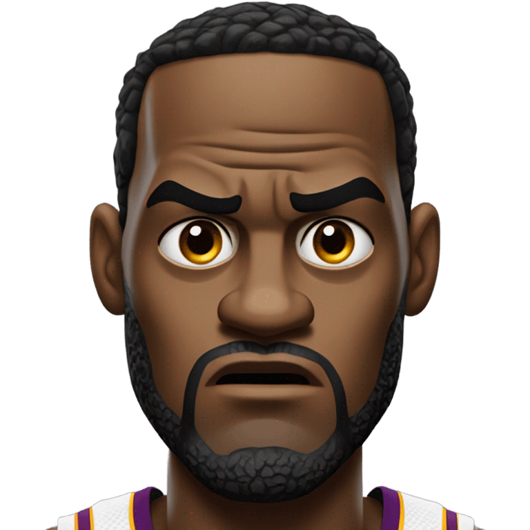 Angry lebron james emoji