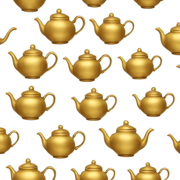 golden tea pot emoji