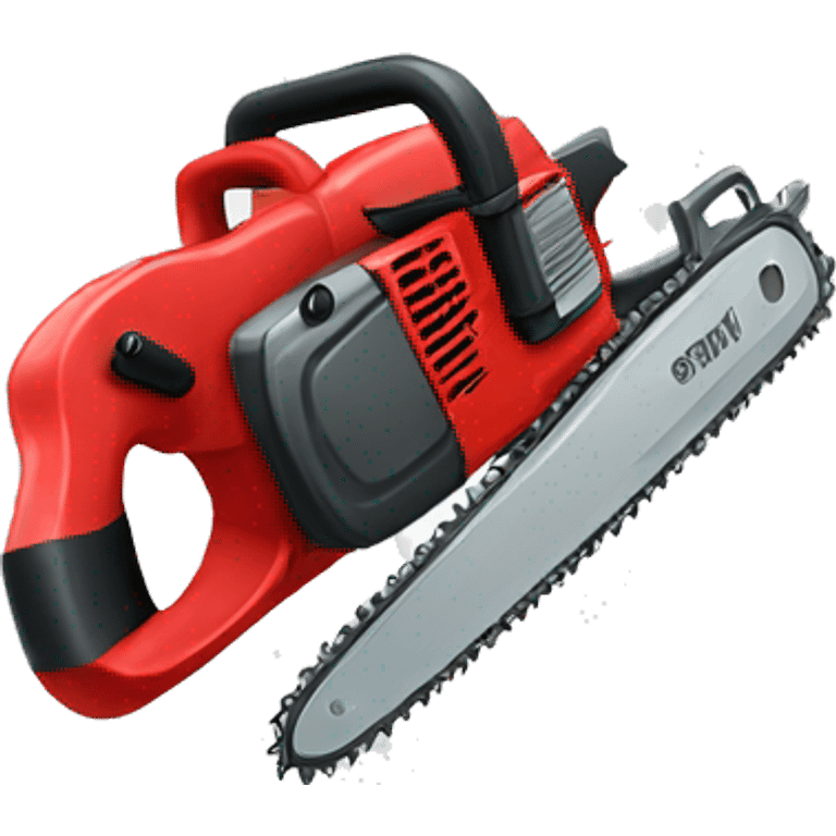 red chainsaw emoji