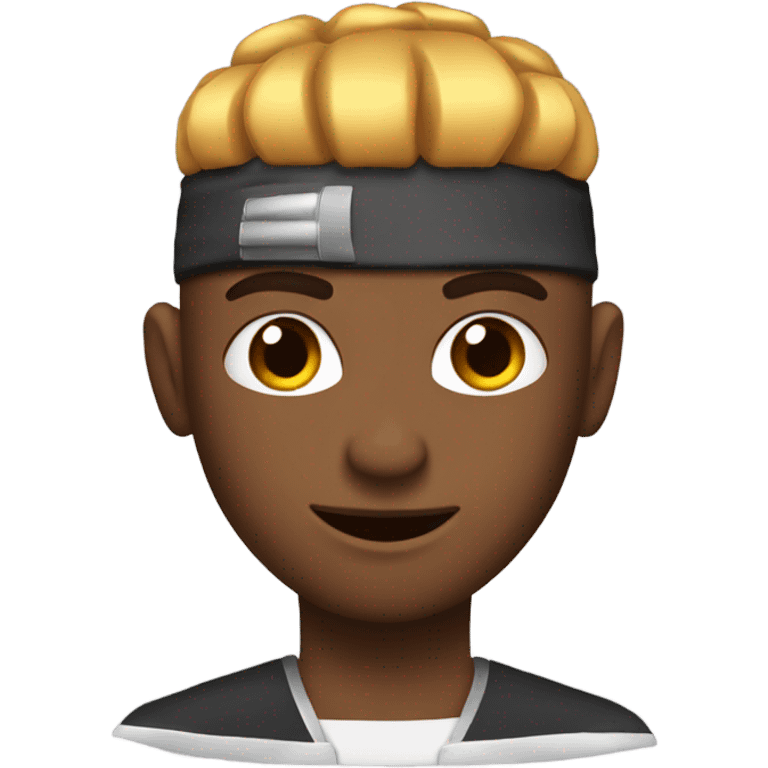 Ninja getting a low taper fade haircut emoji