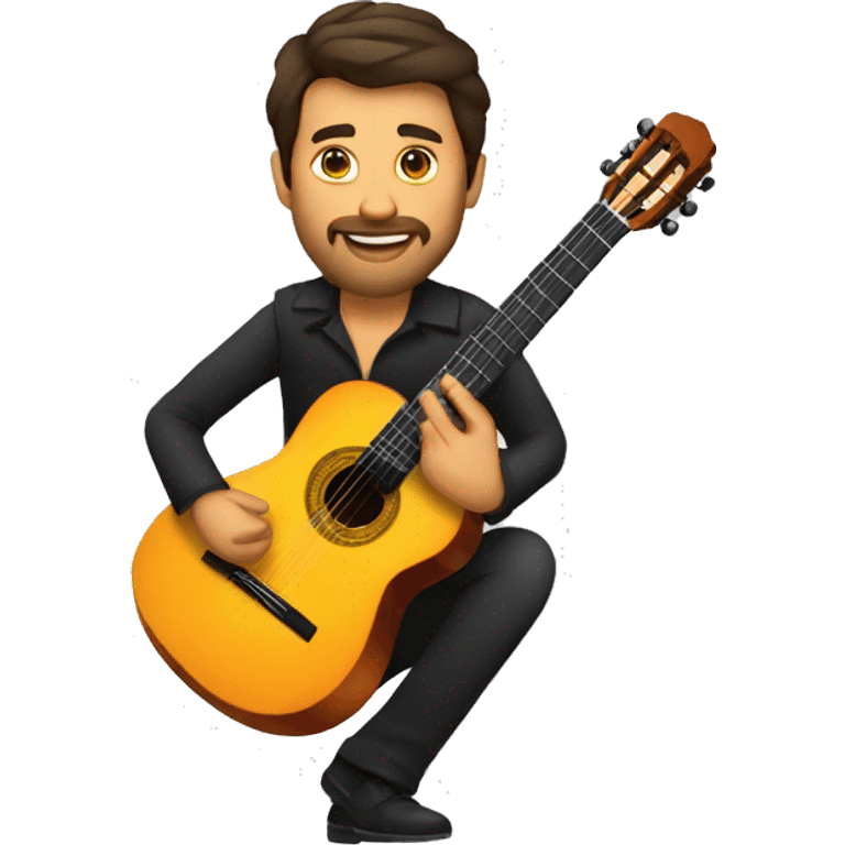 flamenco guitar played by spanish person emoji