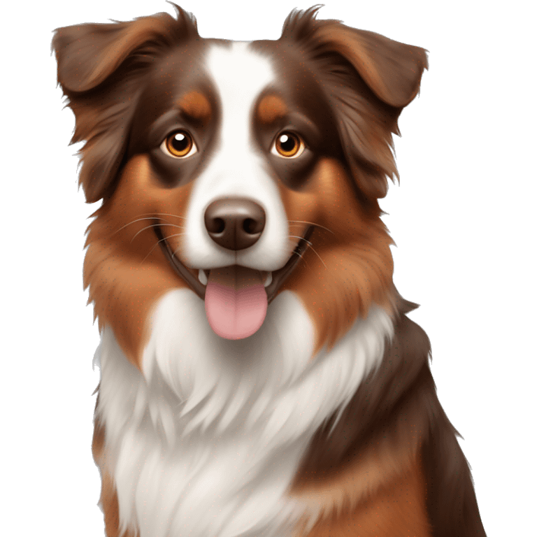 Red Australian shepherd  emoji