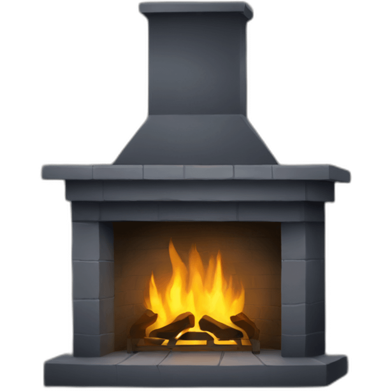 Fireplace at night emoji