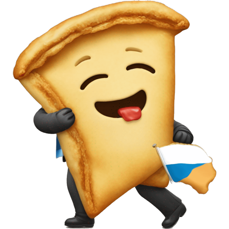 un mono de argentina comiendo empanada emoji