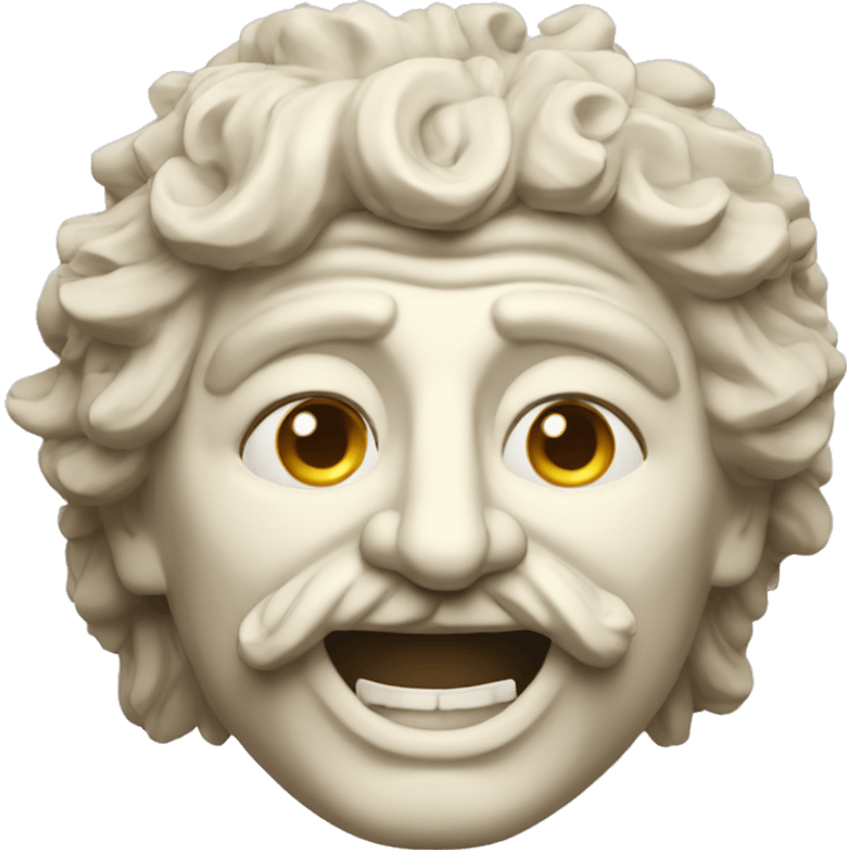 Ancient Greek King Odysseus Statue Face Only, Rolling on the floor laughing, Off-white emoji