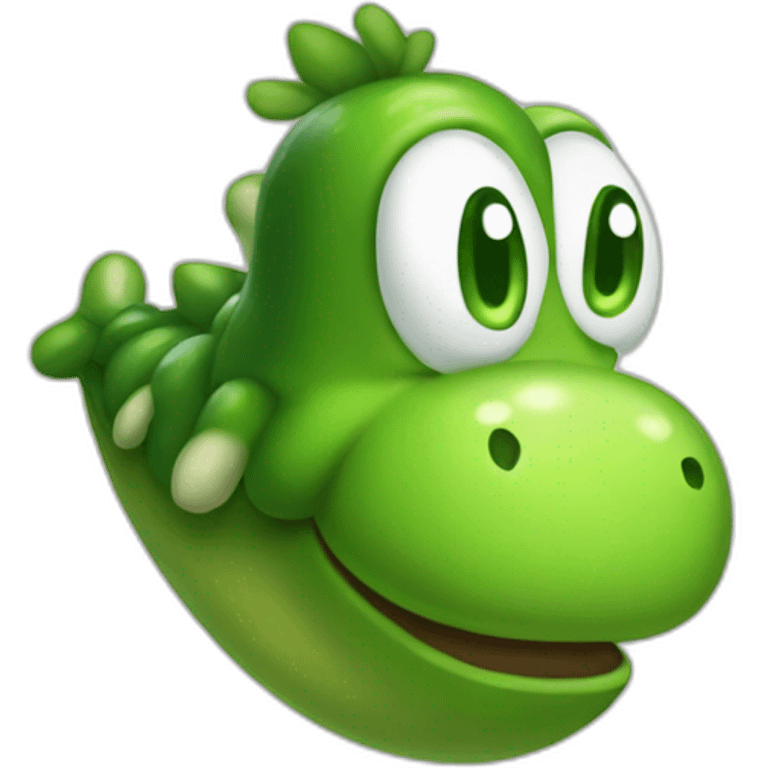 Yoshi as a pickle emoji