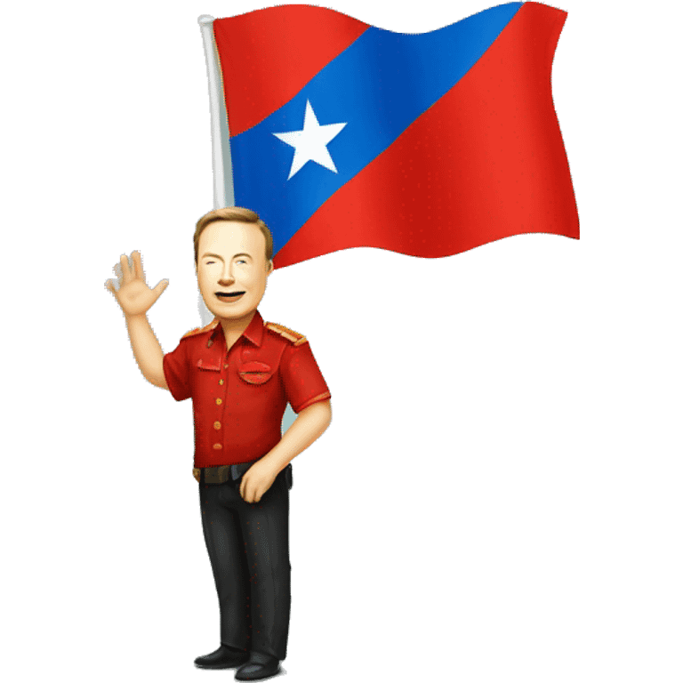 elonmusk with vietnam flag emoji