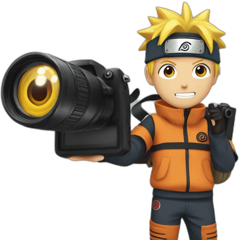 naruto uzumaki with a camera in his hand emoji