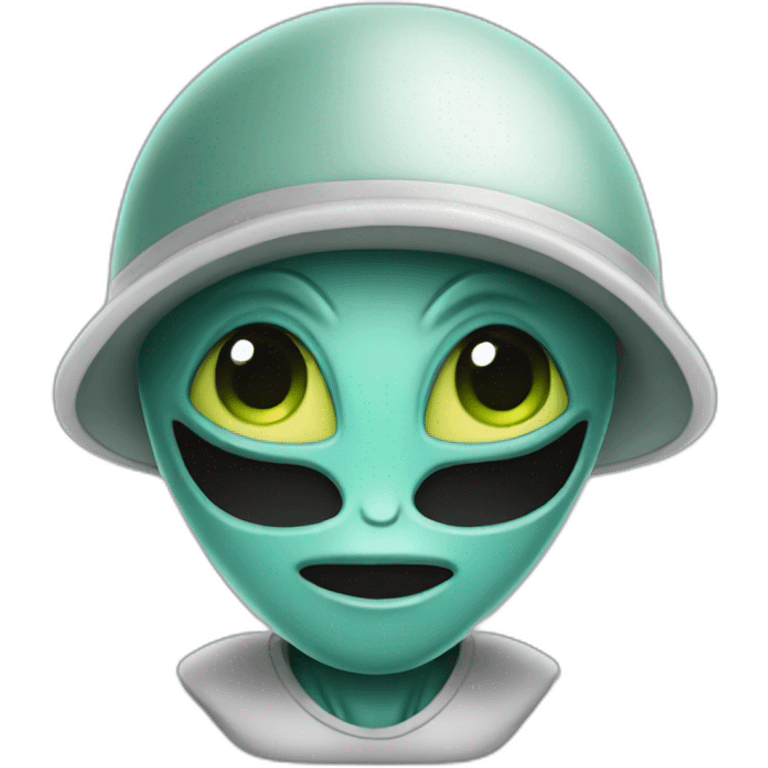 Alien with a snapback emoji