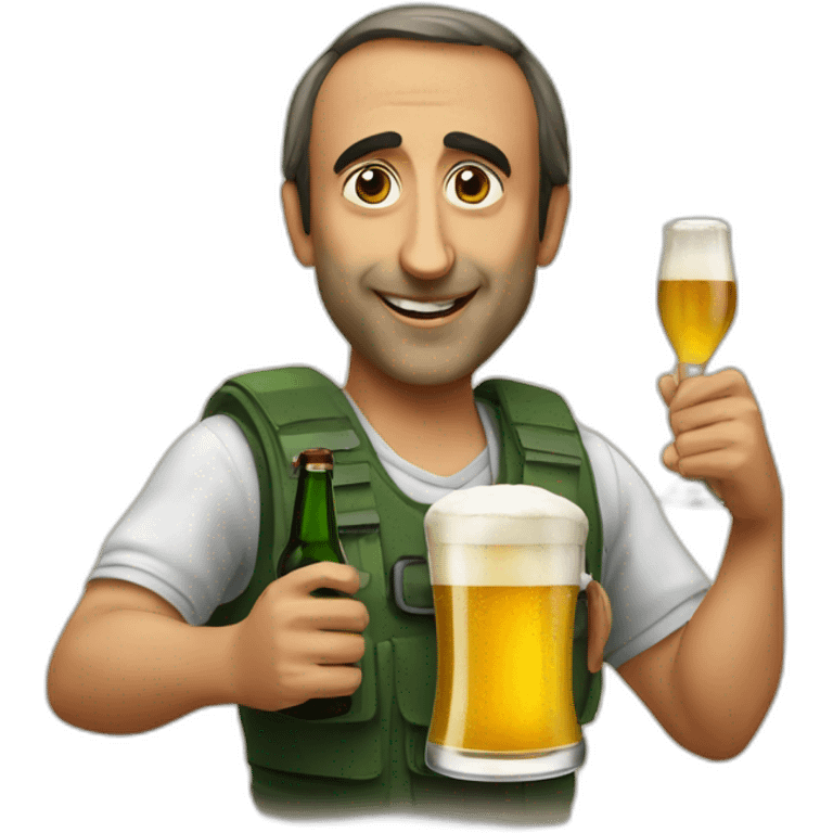 Zemmour with biere emoji