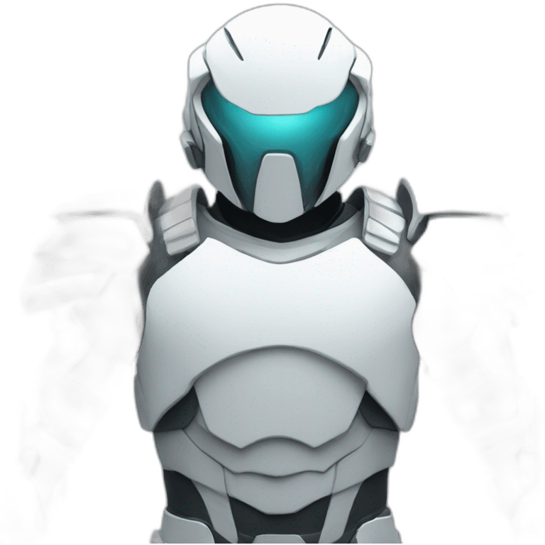 futuristic white armor emoji