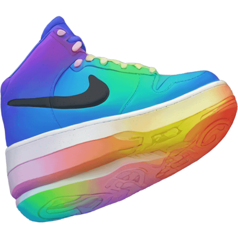 Rainbow Nike emoji