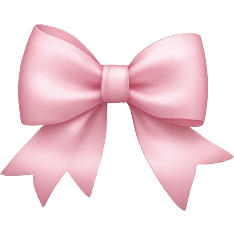 Cute light pink bow  emoji