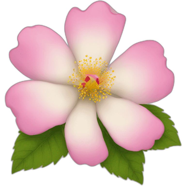 Wild rose flower emoji