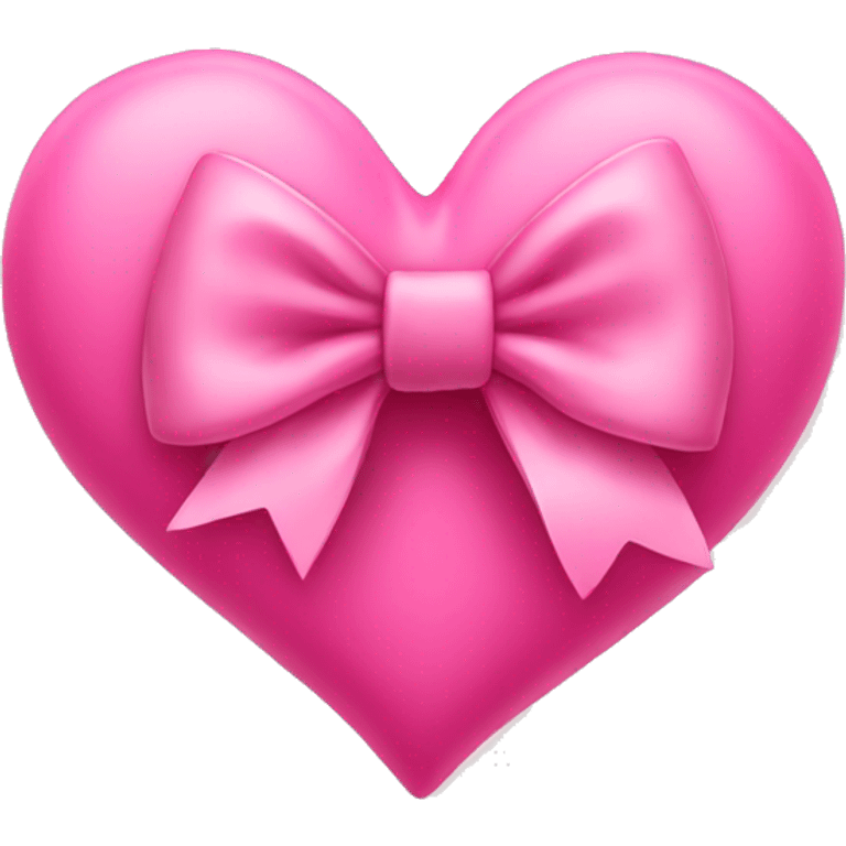 Pink heart bow emoji