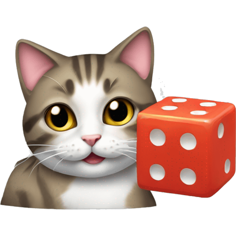 cat wit dice emoji