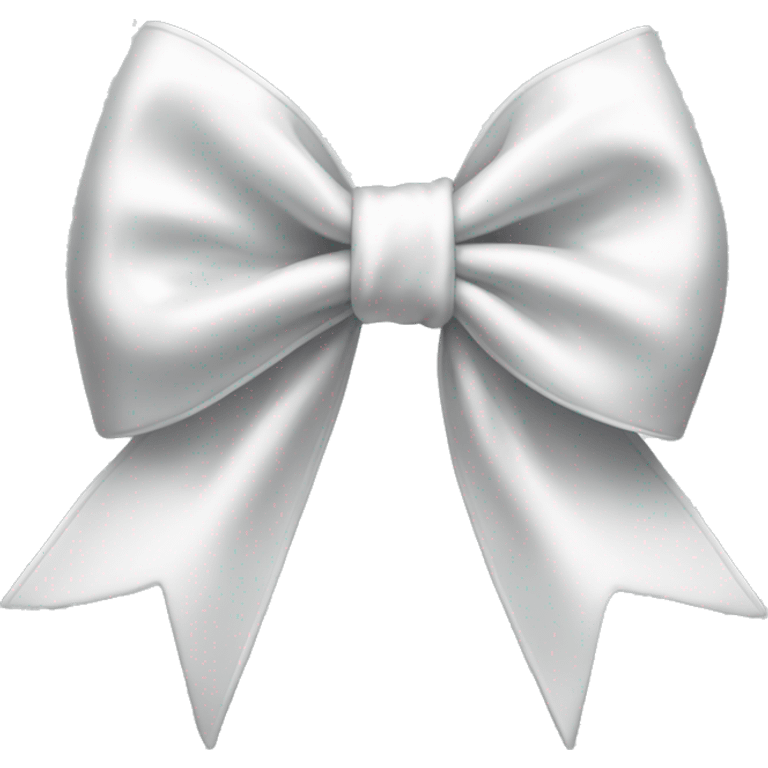 white satin bow emoji