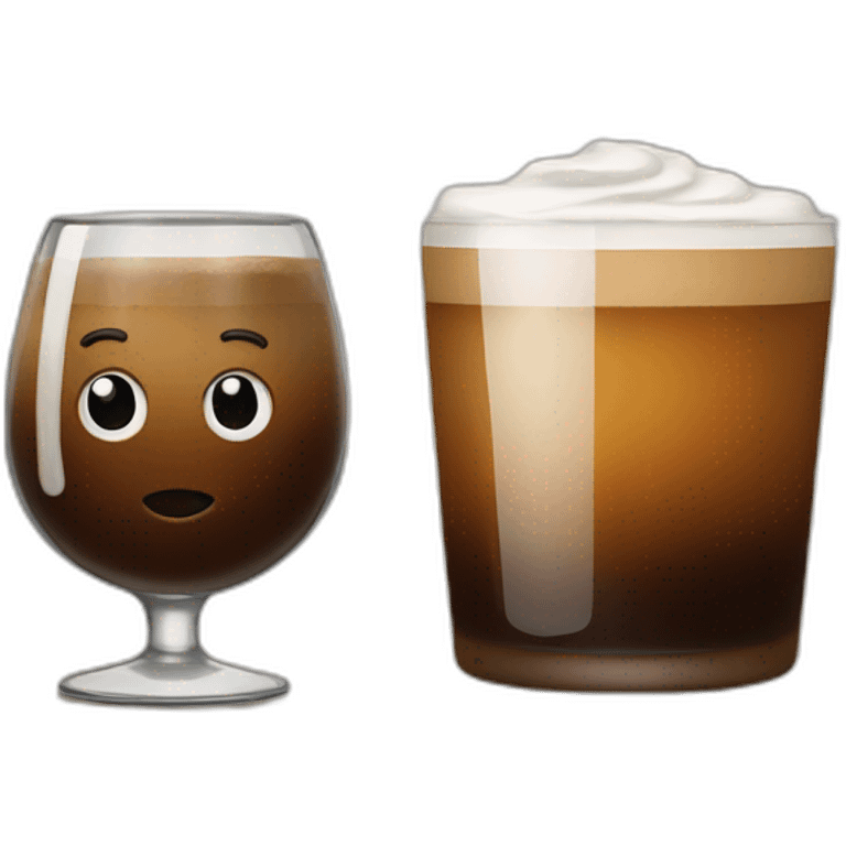 Coffee and whiskey emoji