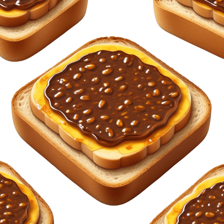 Cinematic Realistic Vegemite on Toast Dish Emoji, depicted with a generous spread of savory Vegemite on perfectly toasted bread, rendered with vibrant textures and warm lighting that captures its uniquely Australian flavor. emoji