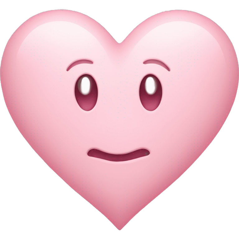 pastel pink heart emoji