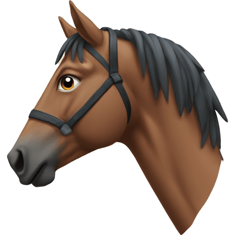 An emoji-style horse with the text '3T' next to it. emoji