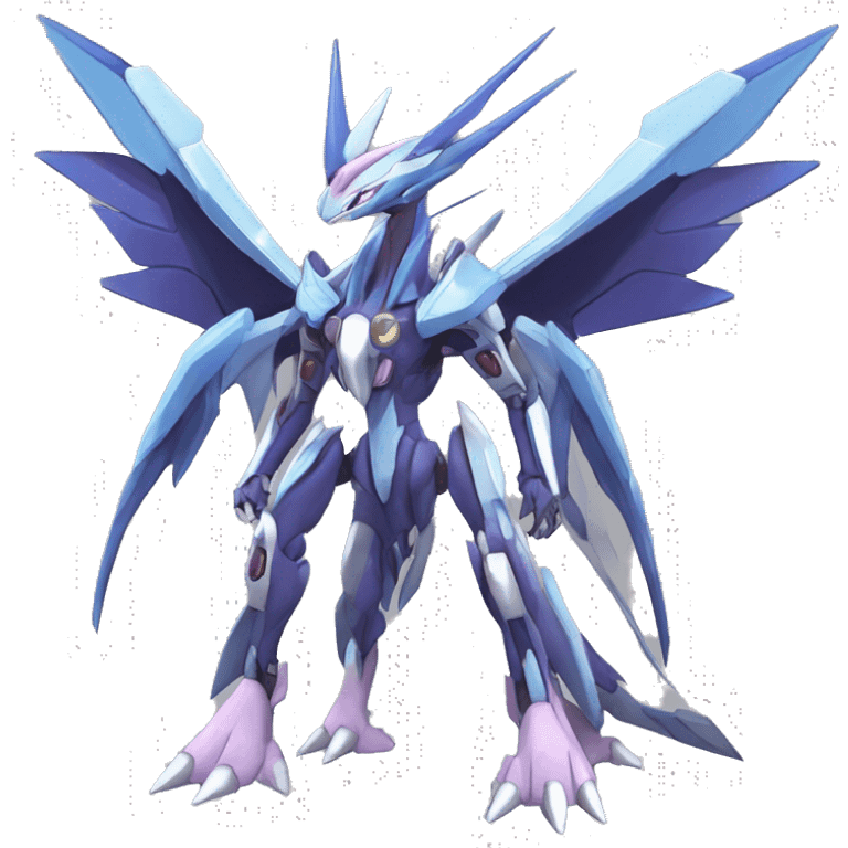  Cool Edgy Godly Futuristic Digimon-Fakemon-Genesect-Palkia-Dialga full body emoji