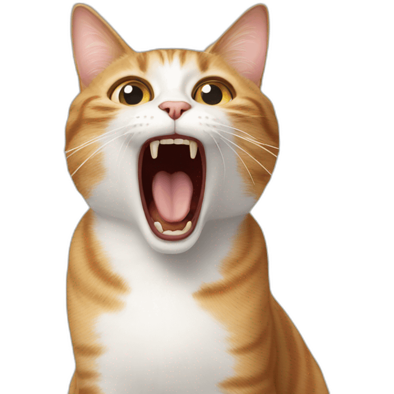 cat-screaming-at-the-other-cat emoji