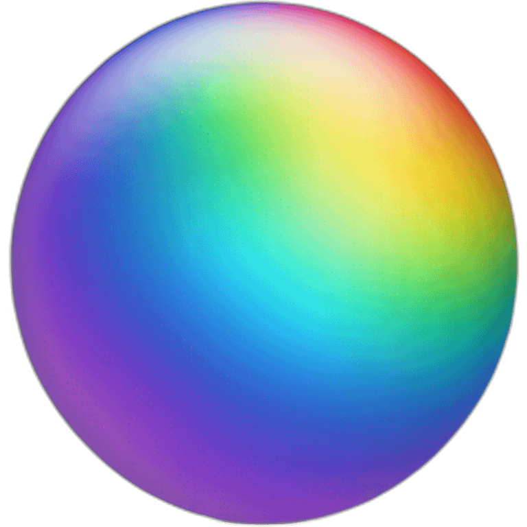 rainbow orb emoji