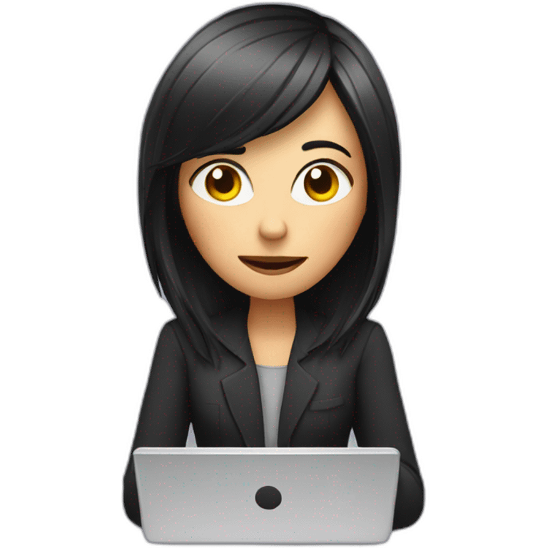 a-scary-girl-at-computer emoji