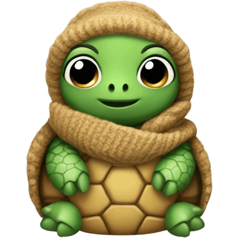 Turtle wearing a turtleneck sweater emoji