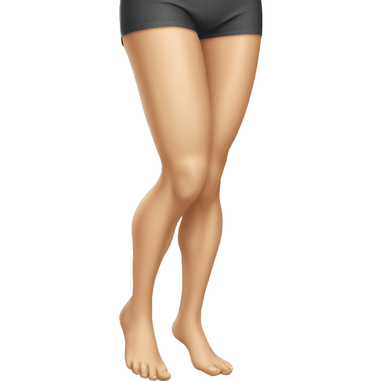 Woman leg calves muscles, fit Caucasian woman emoji