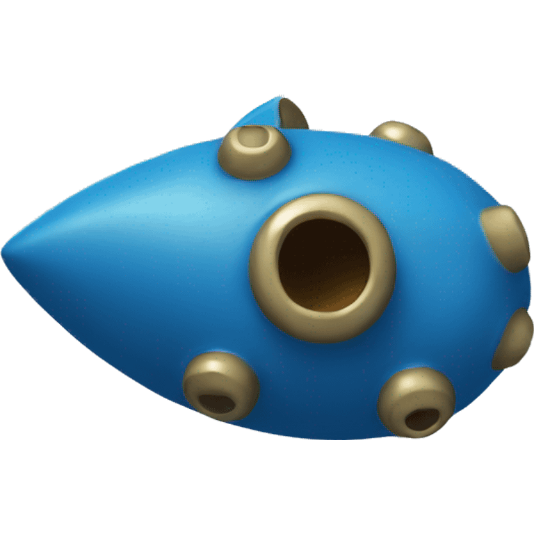 blue ocarina emoji