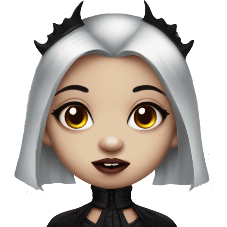 Baby vampire goth girl emoji